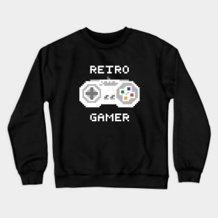 Retro gamer pixel art gamepad Crewneck Sweatshirt